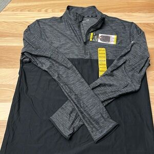 GAPFit Men's Mockneck Stretch Knit Long Sleeve Active Half Zip Pullover